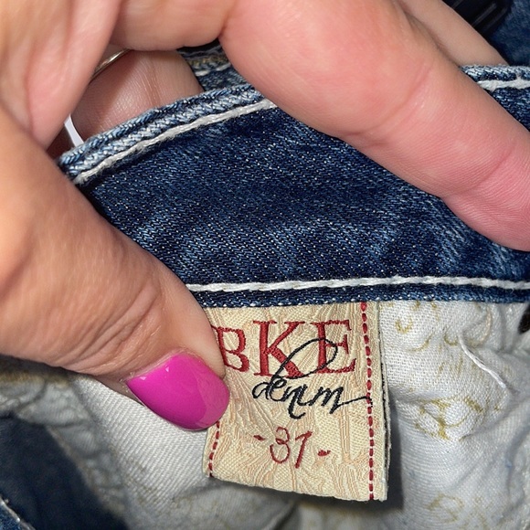 BKE Madison Denim Mini Skirt - Picture 4 of 5